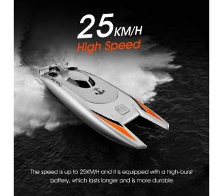 Barco de 25 KM/H de alta velocidad, de carreras de control remoto, Motor Dual