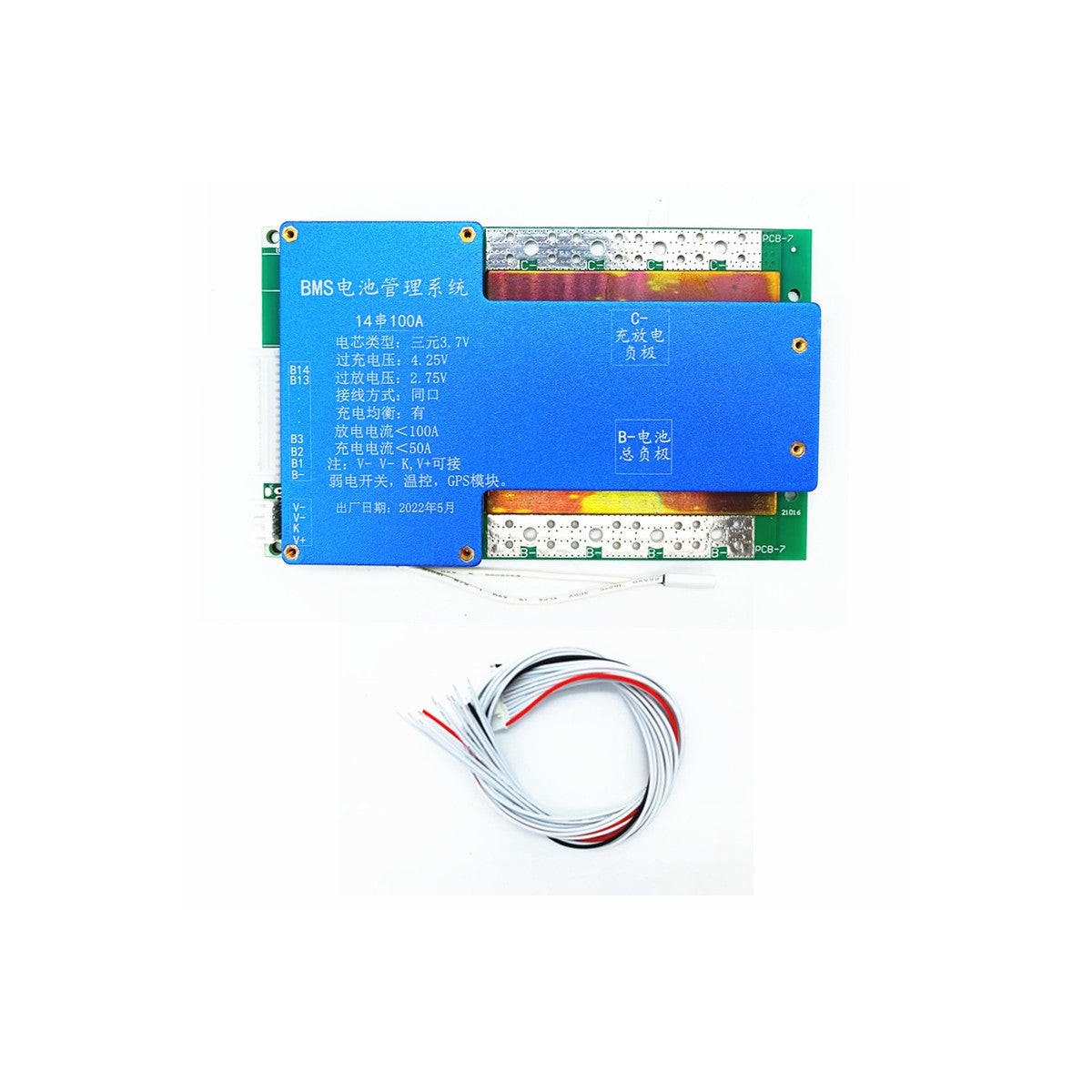 18650 Battery TECNOIOT BMS 13S 48V 20A Per Batterie Li-Ion 18650 - Scheda Protezione Con Equilibrio, 2 Pezzi Batteria Li-Ion Protezione BMS - Foto 5