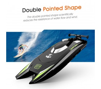 Barco de 25 KM/H de alta velocidad, de carreras de control remoto, Motor Dual