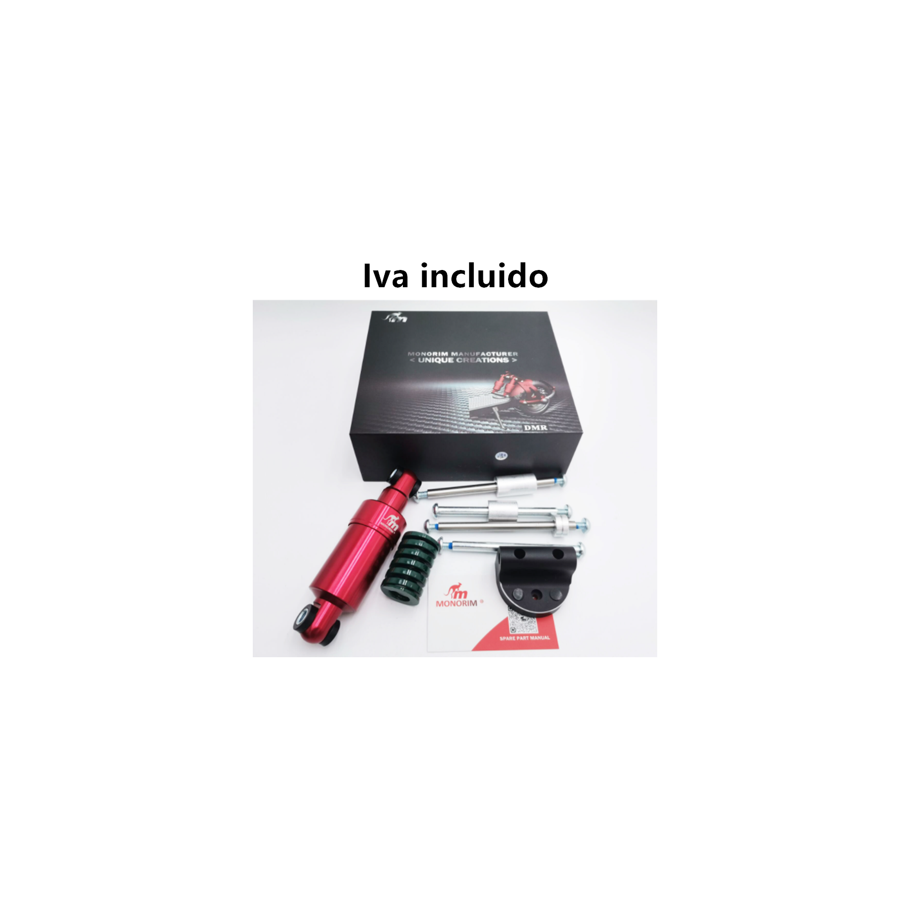 Monorim-suspensión trasera DMR para Xiaomi M365/Pro/Pro2/1S, accesorios mejorados de Doble amortiguador modificado