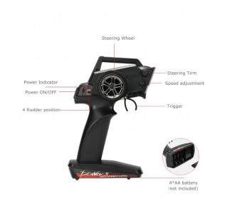 Barco RC 35 KM/H de alta velocidad de carreras, WLtoys, WL912-A