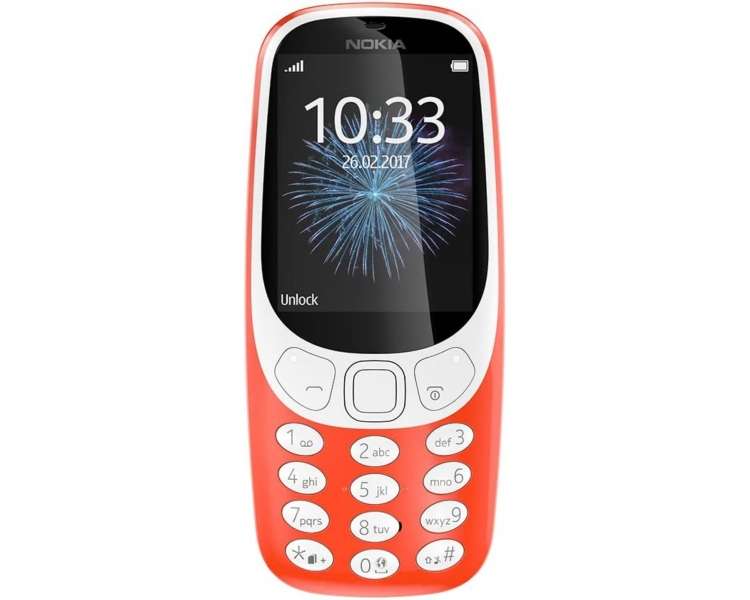 Teléfono Móvil Nokia 3310 Dual Sim Rojo, 3G, Garantia De 36 Meses