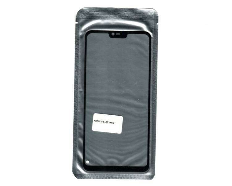 Cristal Tactil Lente Vidrio Frontal Pantalla Para Xiaomi Mi 8 Lite Blanco