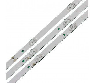 Kit Reparacion Retroiluminacion Tiras de Led TV 39" JS-D-JP385DM-062EC, 385DM1000/300MA-1BIN, 38DM1000/600MA-2B1N, JS-D-JP385DM-071EC