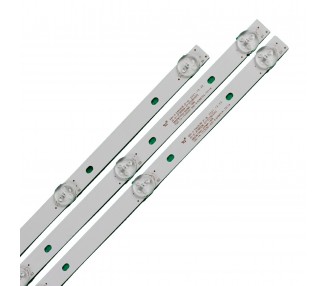 Kit Reparacion Retroiluminacion Tiras de Led TV 39" JS-D-JP385DM-062EC, 385DM1000/300MA-1BIN, 38DM1000/600MA-2B1N, JS-D-JP385DM-071EC