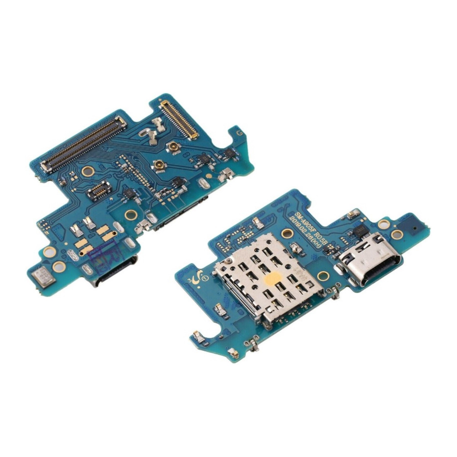PCB Conector Flex Placa de Carga para Samsung Galaxy A90 5G A908 Original