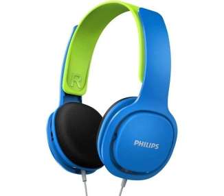 Auriculares philips shk2000bl/ jack 3.5/ azules