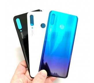 Tapa Trasera para Huawei P30 Lite, Nova 4E, Blanca