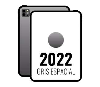 Apple ipad pro 12.9' 2022 6th wifi/ m2/ 128gb/ gris espacial - mnxp3ty/a