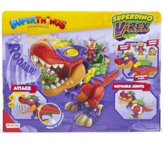 SuperThings SuperDino V-Rex Rescue Force, Figura Superzing Juguettos Grandes