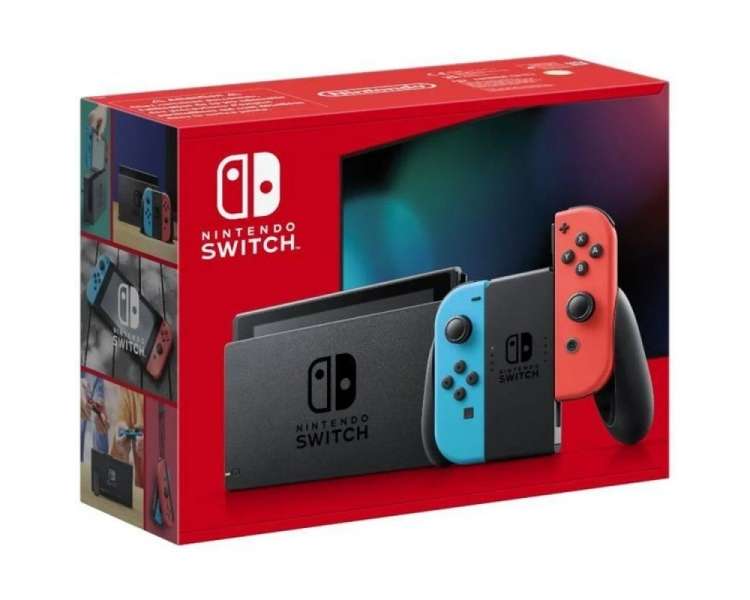 Nintendo switch azul neón/rojo neón/ 2 mandos joy-con