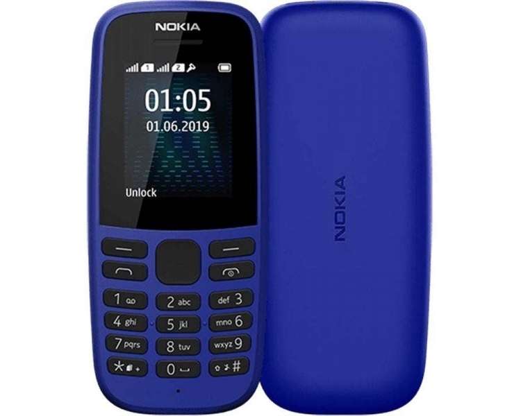 Teléfono móvil nokia 105 4th edition/ azul