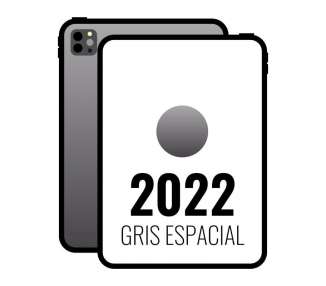Apple ipad pro 11' 2022 4th wifi/ m2/ 512gb/ gris espacial -  mnxh3ty/a
