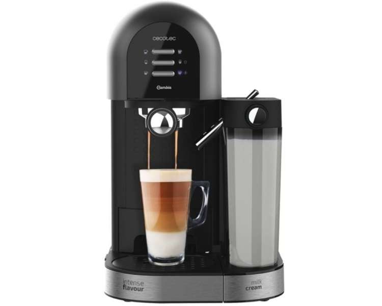 Cafetera expreso cecotec power instant-ccino 20 chic serie nera/ 1470w/ 20 bares