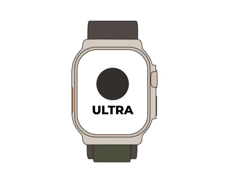 Apple watch ultra/ gps/ cellular/ 49mm/ caja de titanio/ correa loop alpine verde l