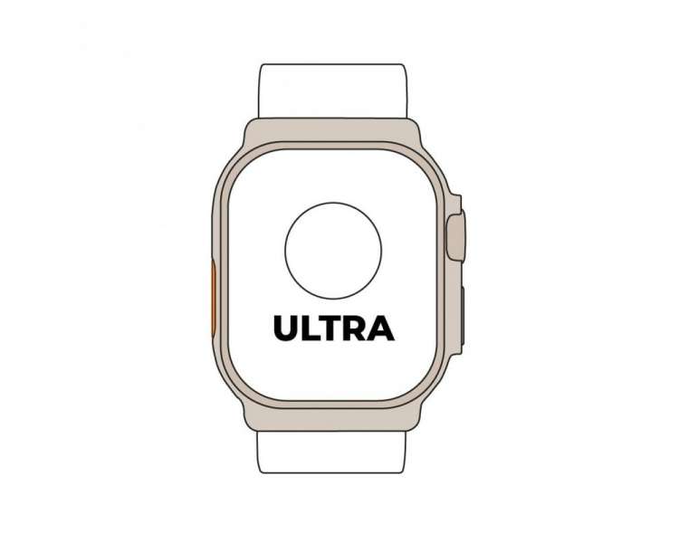 Apple watch ultra/ gps/ cellular/ 49mm/ caja de titanio/ correa ocean blanca