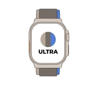 Apple watch ultra/ gps/ cellular/ 49mm/ caja de titanio/ correa loop trail azul/gris s/m