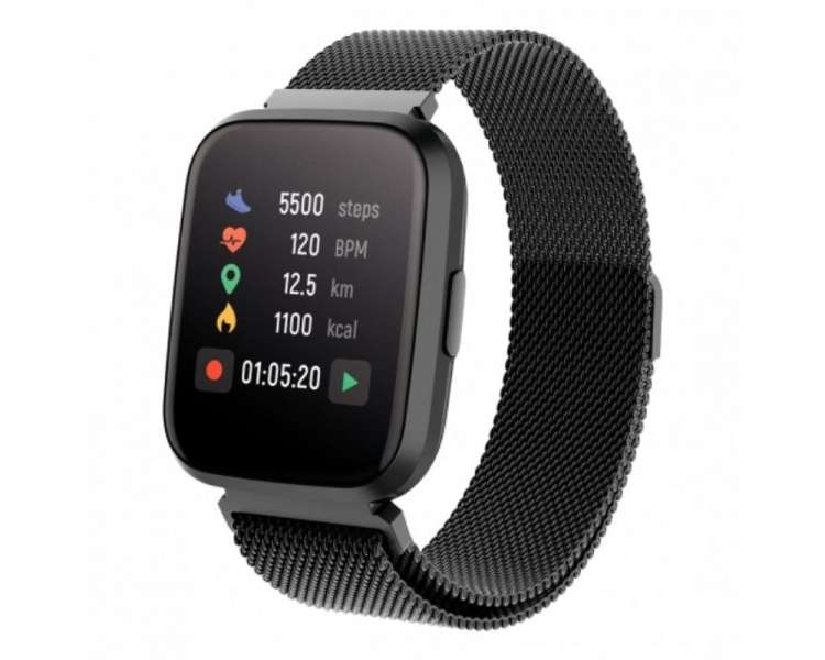 Smartwatch forever forevigo2 sw-310/ notificaciones/ frecuencia cardíaca/ negro