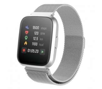 Smartwatch forever forevigo2 sw-310/ notificaciones/ frecuencia cardíaca/ plata
