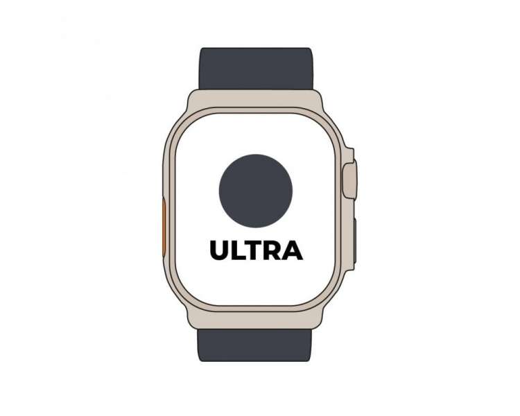 Apple watch ultra/ gps/ cellular/ 49mm/ caja de titanio/ correa ocean medianoche
