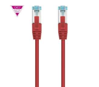Cable de red rj45 sftp nanocable 10.20.1700-l25-r cat.7/ lszh/ 25cm/ rojo
