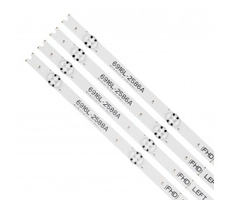 KIT TIRAS LED PARA TV LG 49" 49LH6000 AGF79047502 49LH6600 49LH609V 49LW540S 49LH6420 49LH6047 49LH6680 49LH6610 49LH615V-ZE