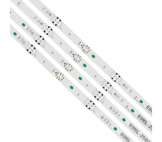 KIT TIRAS LED PARA TV LG 49" 49LH6000 AGF79047502 49LH6600 49LH609V 49LW540S 49LH6420 49LH6047 49LH6680 49LH6610 49LH615V-ZE