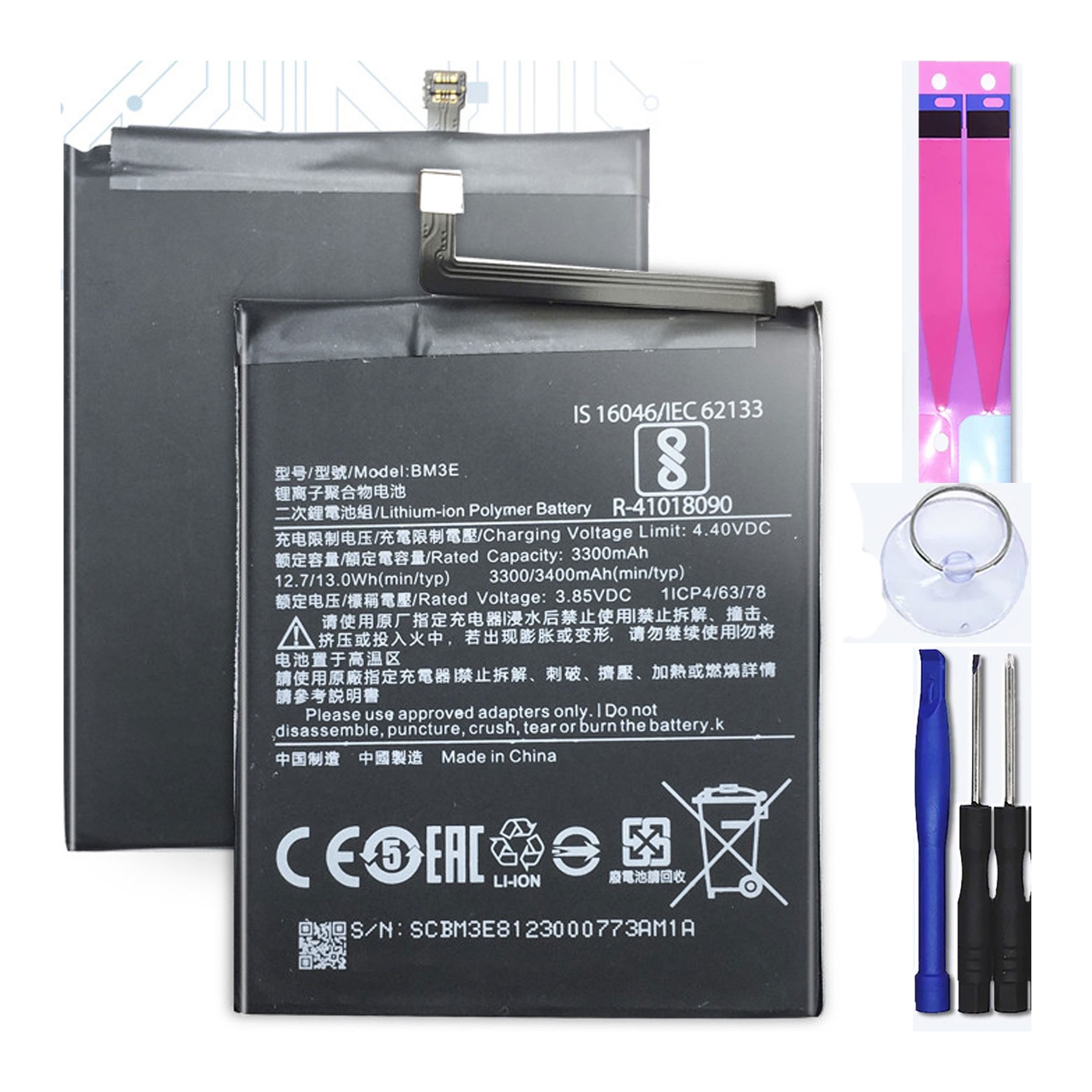 Batería Para Xiaomi Mi8, Mi 8, MPN Original: Bm3E