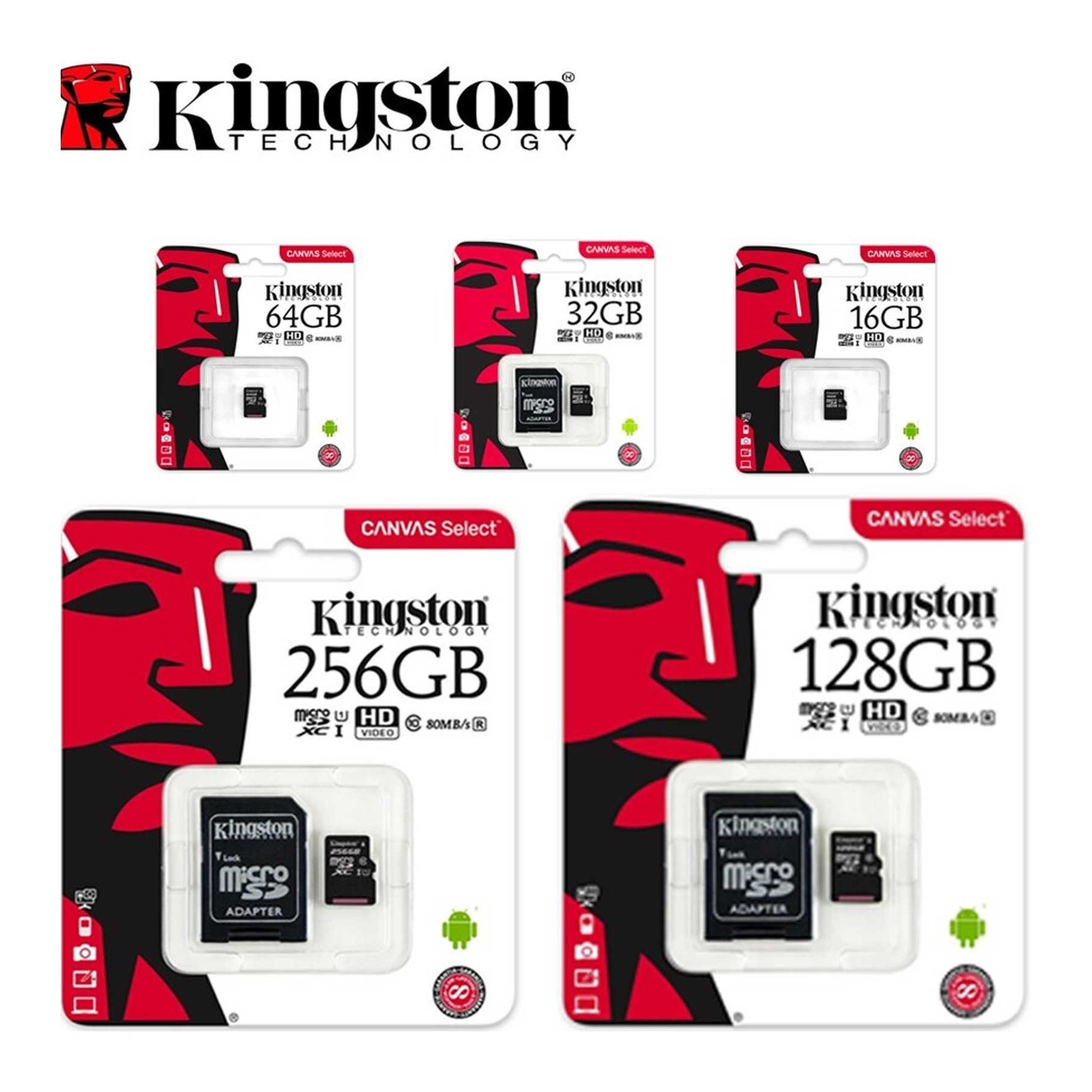 Kingston MicroSDHC SDC10/32GB 32GB Class 10 Flash Card with SD Card Adapter