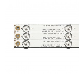 Kit Tiras LED para TV Philips 50PFL6540 50PFH4009 88 50PFL6340 T3 TPT500J1 HVN07 U 500TT61 500TT62 500TT63 500TT64