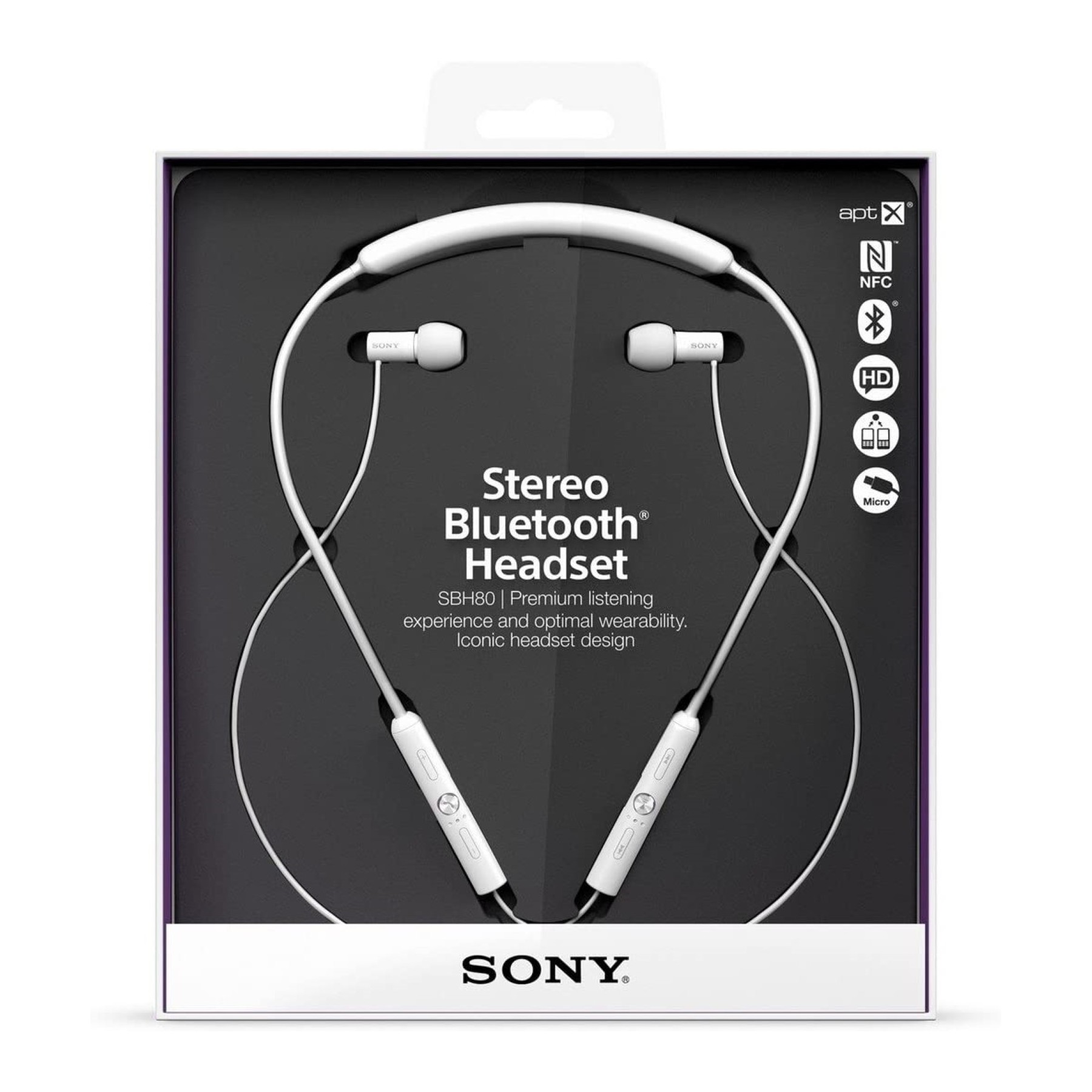 Headphones | Sony SBH80 | Color White