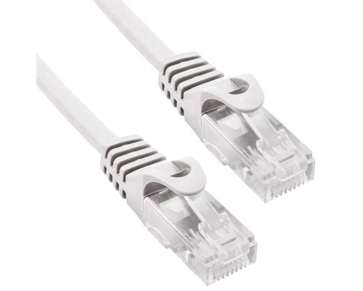 Cable de red rj45 utp phasak phk 1510 cat.6/ 10m/ gris
