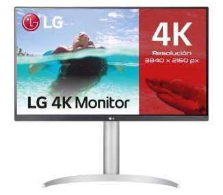 Monitor profesional lg 27up850n 27'/ 4k/ multimedia/ plata