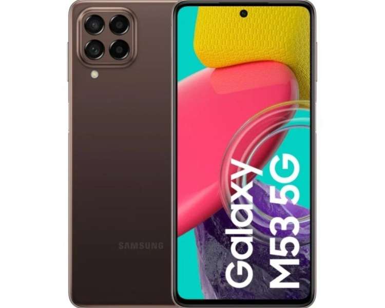 Smartphone samsung galaxy m53 6gb/ 128gb/ 6.7'/ 5g/ marrón