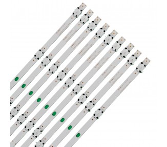 Kit Tiras LED para TV 55" PANASONIC TX-55FX550B TX-55FX550E TX-55FX555B 55HK25T74U SVV550AQ9 SVV550AW9 A B VES550QNYL-2D-N01 N02 03