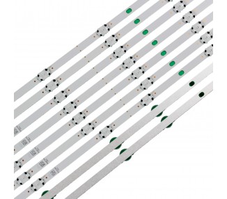 Kit Tiras LED para TV 55" PANASONIC TX-55FX550B TX-55FX550E TX-55FX555B 55HK25T74U SVV550AQ9 SVV550AW9 A B VES550QNYL-2D-N01 N02 03
