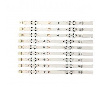 Kit Reparacion Retroiluminacion Tiras de Led para TV JL.D55061330-078AS-M 078HS VESTEL 55V5863DG 55T6863DB 55V5863DA 55UD8400 VES550QNYL-2D-N01 N02 N03