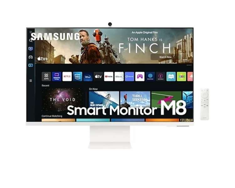 Monitor inteligente samsung m8 s32bm801uu 32'/ 4k/ smart tv/ multimedia/ blanco