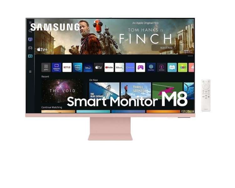 Monitor inteligente samsung m8 s32bm80puu 32'/ 4k/ smart tv/ multimedia/ rosa