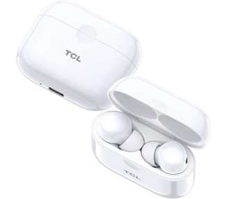 Auriculares Bluetooth TCL Moveaudio S108 con Estuche de Carga Autonomía 6h Blancos