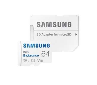 MEM MICRO SD 64GB SAMSUNG PRO ENDURANCE WHITE