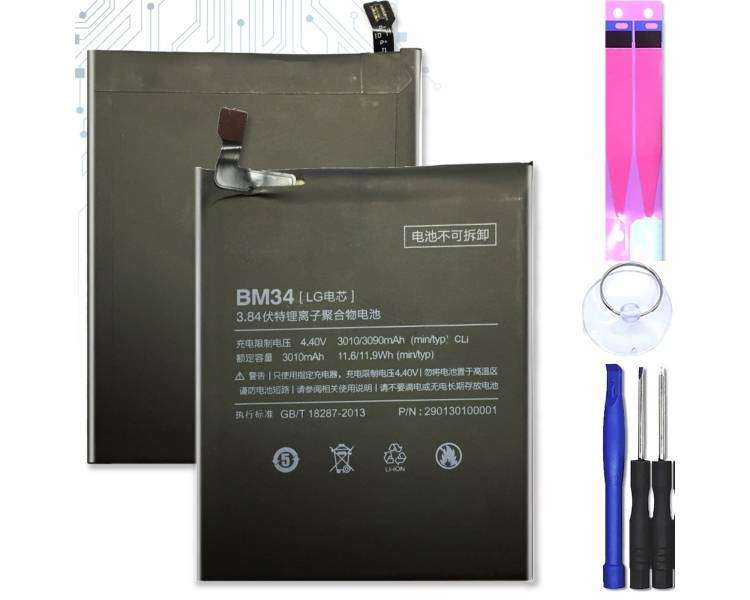 Bateria Interna Para Xiaomi Mi Note Pro, Mpn Original: Bm34