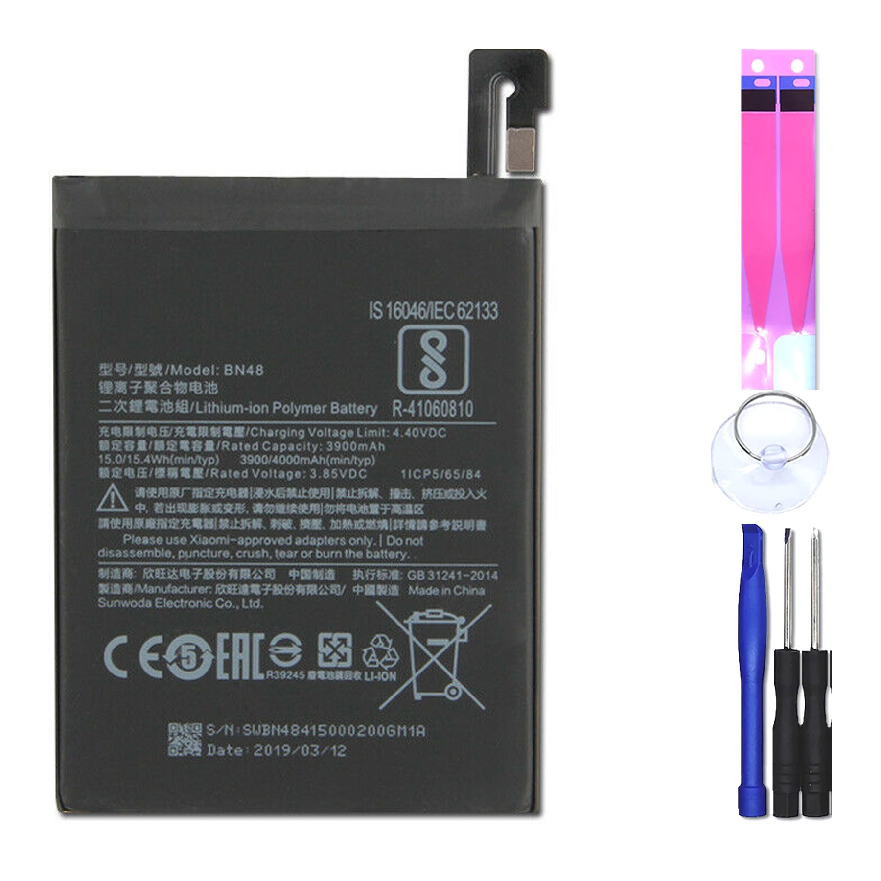 Batería Para Xiaomi Redmi Note 6 Pro, MPN Original: Bn48