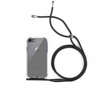 Funda Gel transparente Anti-golpe con Cordón - Iphone 7 / 8 / SE 2020