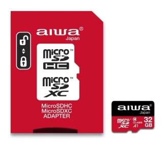 Tarjeta De Memoria Aiwa Msdc10 32Gb Microsd Hc Con Adaptador Clase 10/ 30Mbs