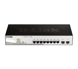 Switch d-link dgs-1210-10p 10 puertos/ rj-45 gigabit 10/100/1000 poe/ sfp