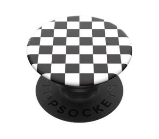 Soporte para smartphone popsockets checker/ negro