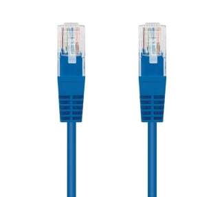 Cable de red rj45 utp nanocable 10.20-0100-bl cat.5e/ 50cm/ azul