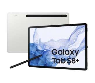 Tablet samsung galaxy tab s8+ 12.4'/ 8gb/ 256gb/ octacore/ plata