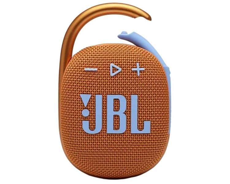 Altavoz con bluetooth jbl clip 4/ 5w/ 1.0/ naranja